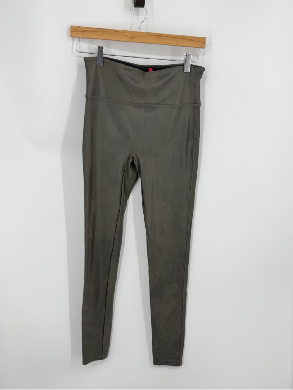 Spanx 2437 Women's Faux Leather sz L Leggings -‎ gray